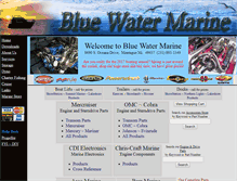 Tablet Screenshot of bluewatermarinesvc.com